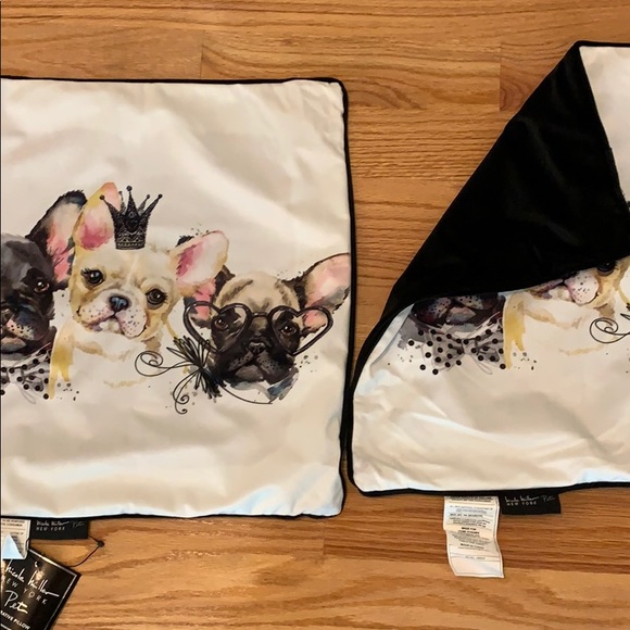 French Bulldog Decorative Pillow Cases, 2, NWT - Picture 3 of 4
